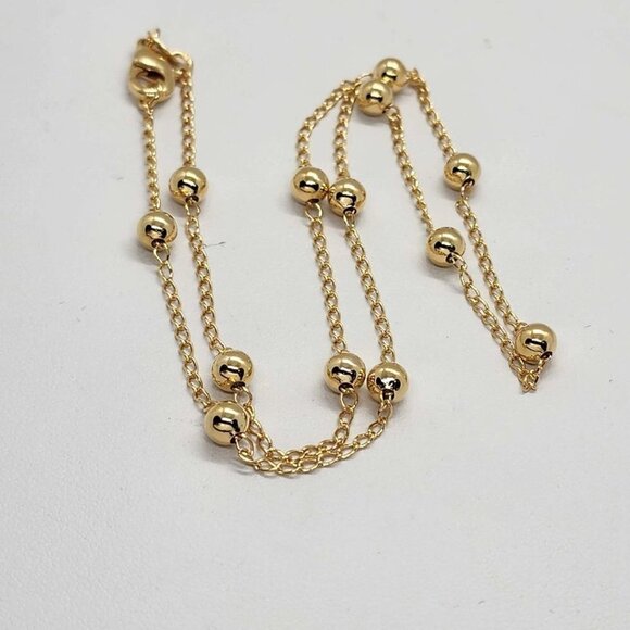 Jewelry - Exquisite Brazilian 18k Gold-Filled Beaded Necklace – Brand New